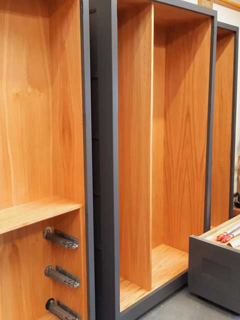 boot room cabinet in progress 5