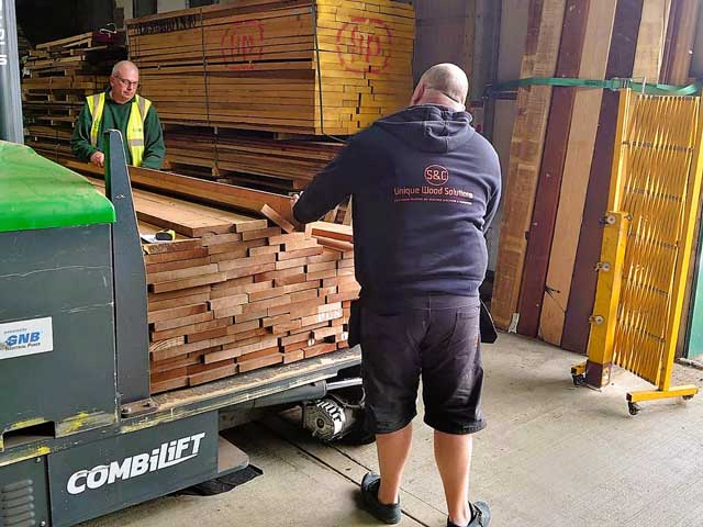 timber selection at suppliers